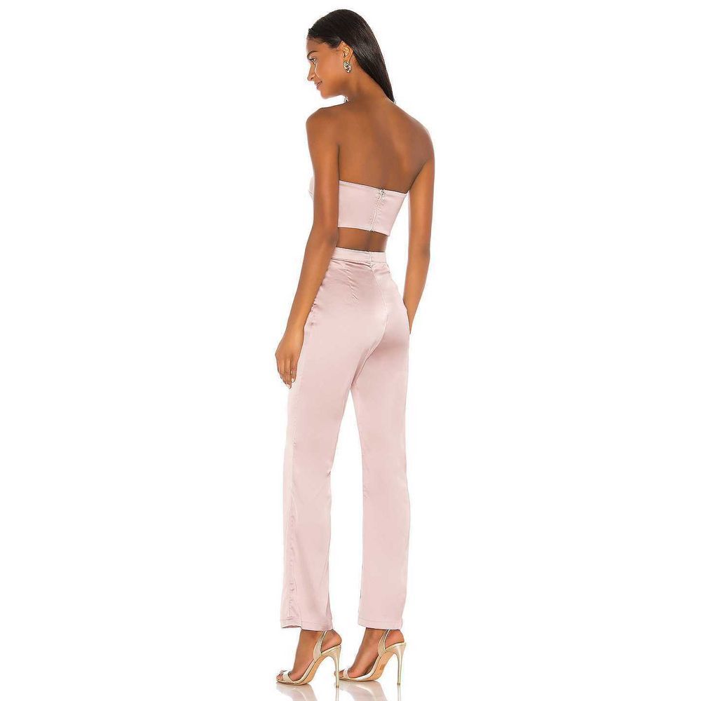 superdown Evelina Satin Two Piece Bandeau Pant Set - Picture 3 of 8